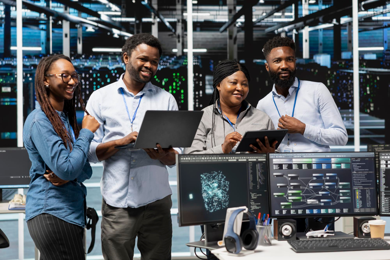 Equipa LONDA-AF a colaborar num projeto